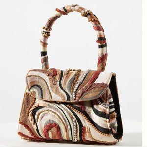 Anthropologie Multicolor Textured Crossbody Bag
